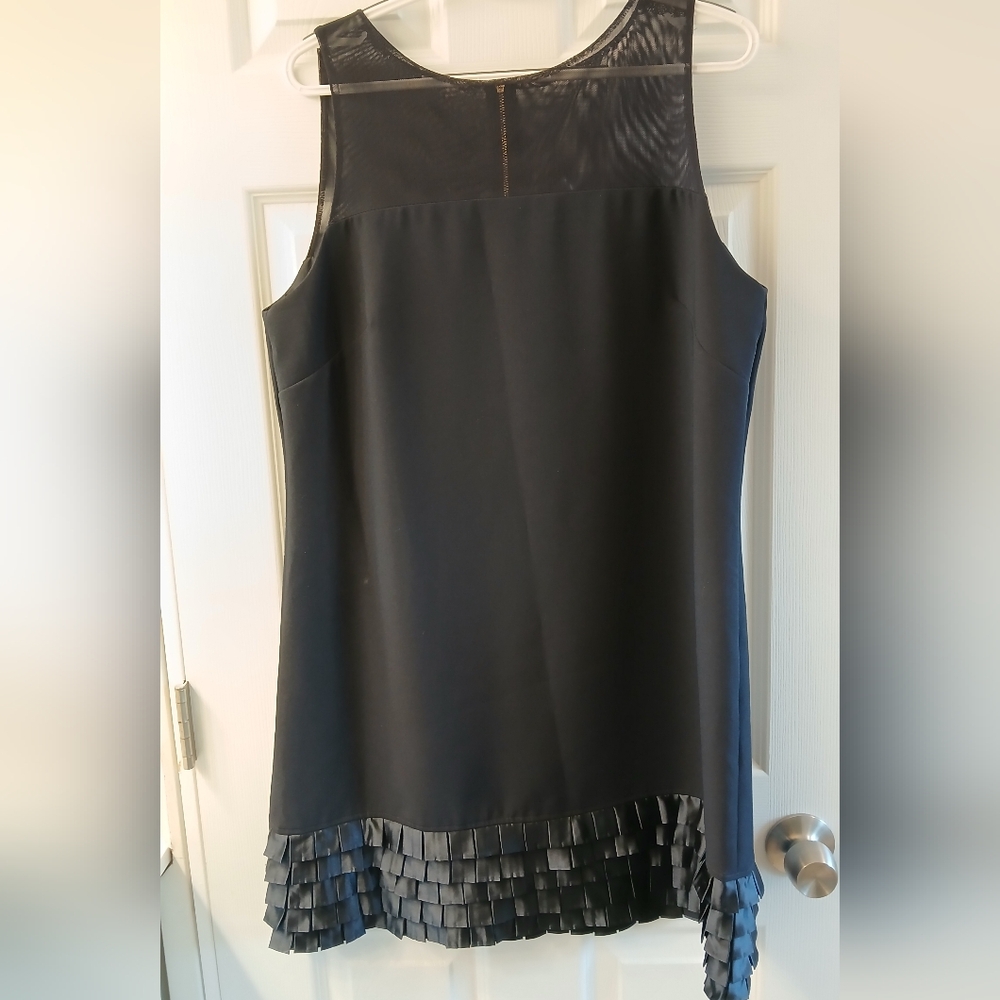 Alex Marie Navy Sheath Dress – Size 12 – Elegant Detail – EUC